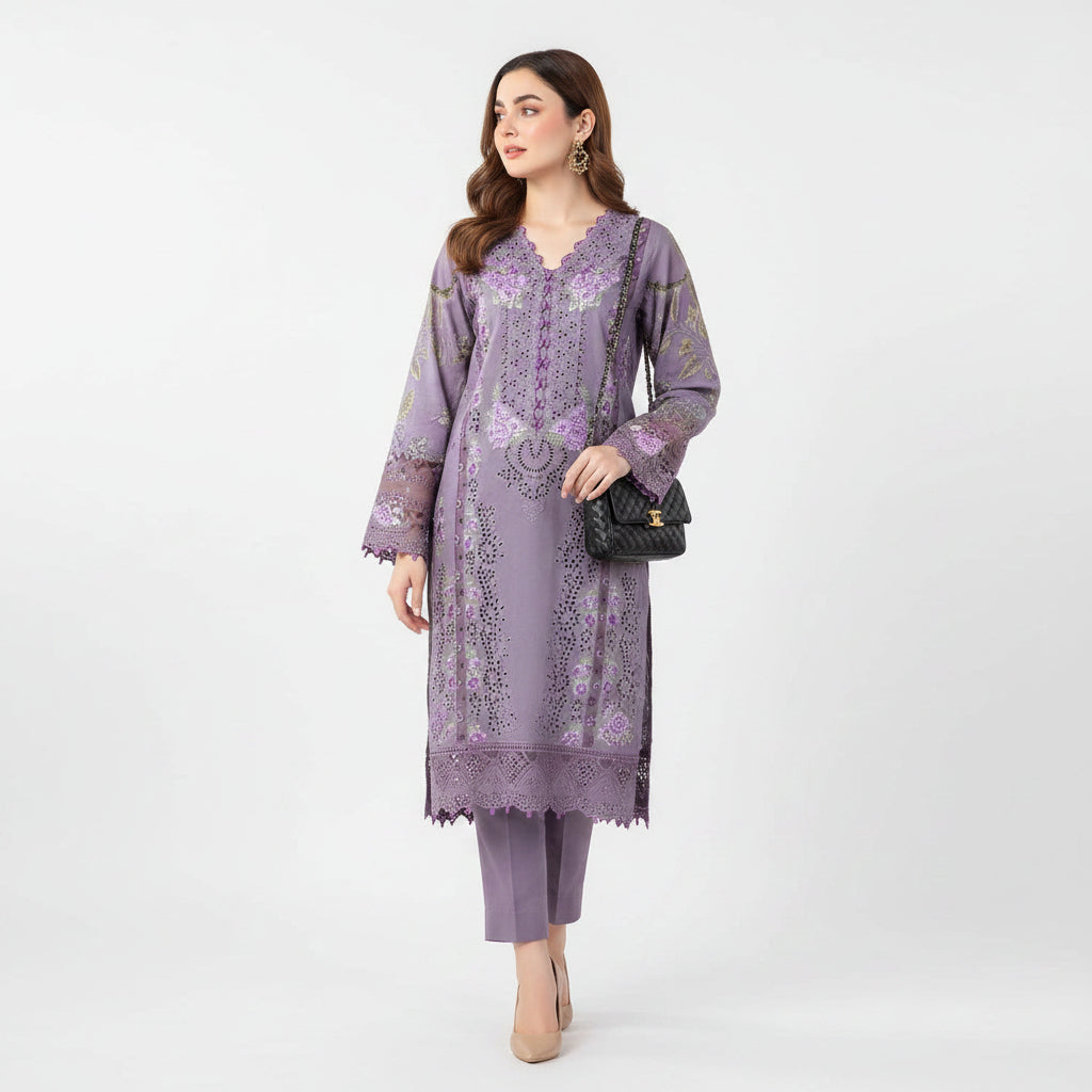 LUXURY LAWN UNSTITCHED 3PCS Ware By Hania Amir