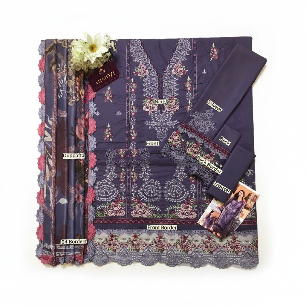 LUXURY LAWN UNSTITCHED 3PCS Ware By Hania Amir