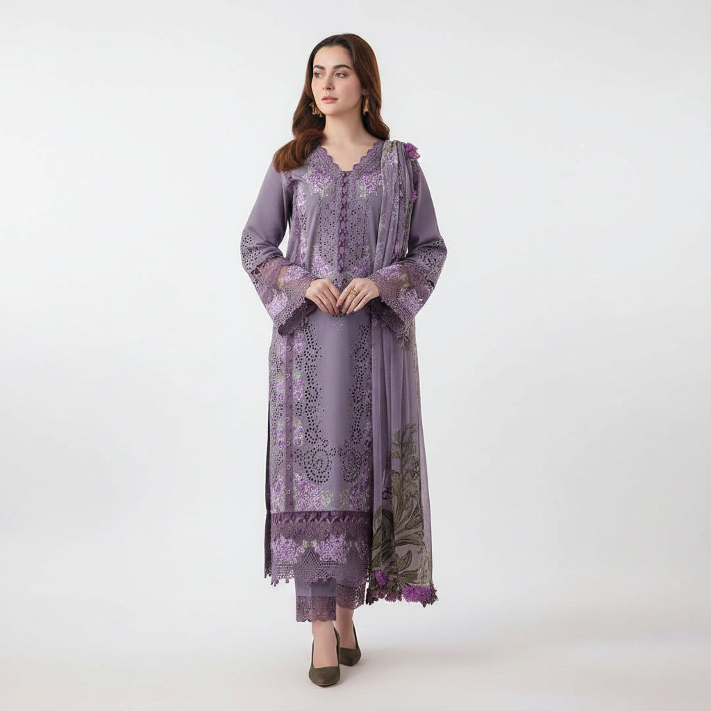 LUXURY LAWN UNSTITCHED 3PCS Ware By Hania Amir
